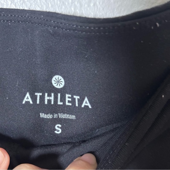 Athleta Women Black Full Length Sheer Leggings Active Size Small - Picture 4 of 8